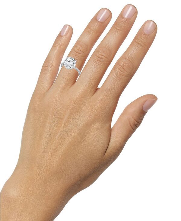 バッジェリーミシュカ レディース アクセサリー リング Badgley Mischka Certified Lab Grown Diamond Hidden Halo Engagement Ring 4 ctw in 14k White Gold ホワイト バッジェリーミシュカ レディース アクセサリー リング Badgley Mischka Certified Lab Grown Diamond Hidden Halo Engagement Ring 4 ctw in 14k White Gold ホワイト