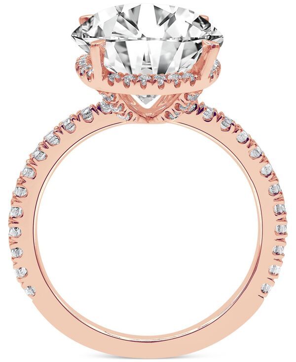 バッジェリーミシュカ レディース アクセサリー リング Badgley Mischka Certified Lab Grown Diamond Hidden Halo Engagement Ring 4 ctw in 14k Rose Gold ゴールド バッジェリーミシュカ レディース アクセサリー リング Badgley Mischka Certified Lab Grown Diamond Hidden Halo Engagement Ring 4 ctw in 14k Rose Gold ゴールド