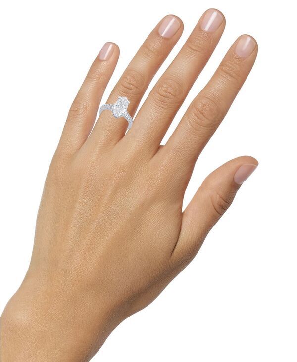 バッジェリーミシュカ レディース アクセサリー リング Badgley Mischka Certified Lab Grown Diamond Oval Engagement Ring 212 ctw in 14k White Gold ホワイト バッジェリーミシュカ レディース アクセサリー リング Badgley Mischka Certified Lab Grown Diamond Oval Engagement Ring 212 ctw in 14k White Gold ホワイト