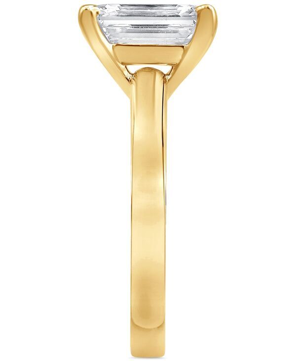 バッジェリーミシュカ レディース アクセサリー リング Badgley Mischka Certified Lab Grown Diamond EmeraldCut Solitairengagement Ring 4 ctw in 14k Yellow Gol