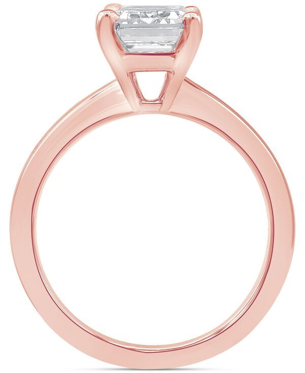 バッジェリーミシュカ レディース アクセサリー リング Badgley Mischka Certified Lab Grown Diamond EmeraldCut Solitairengagement Ring 4 ctw in 14k Rose Gold バッジェリーミシュカ レディース アクセサリー リング Badgley Mischka Certified Lab Grown Diamond EmeraldCut Solitairengagement Ring 4 ctw in 14k Rose Gold