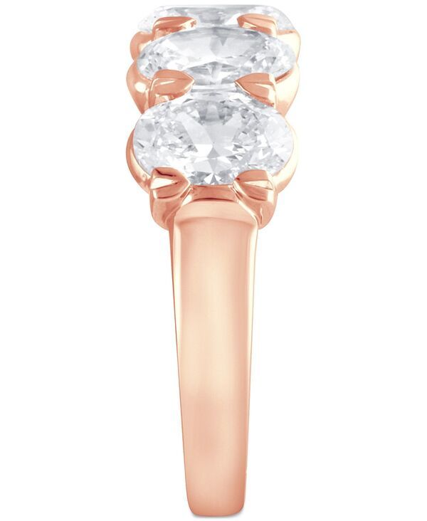 バッジェリーミシュカ レディース アクセサリー リング Badgley Mischka Certified Lab Grown Diamond OvalCut Band 312 ctw in 14k Rose Gold ゴールド