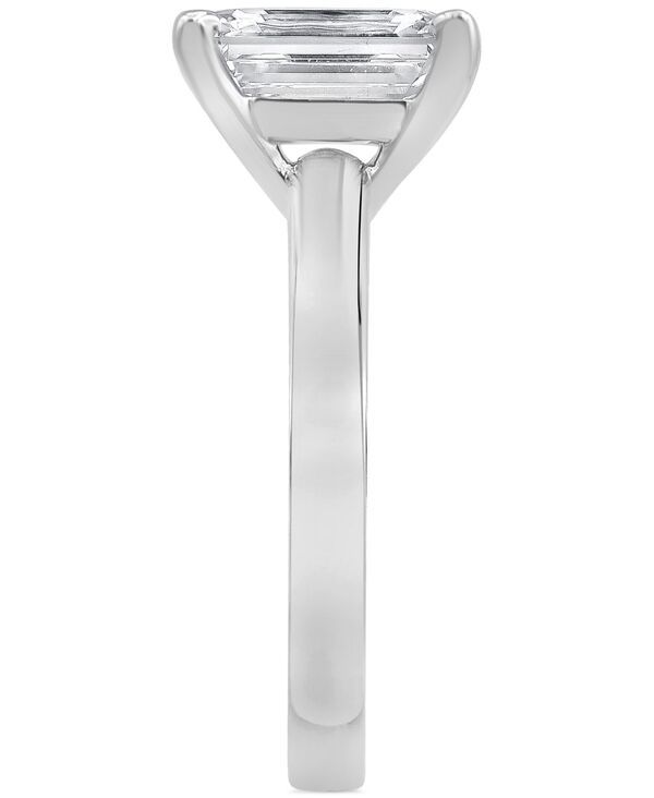 バッジェリーミシュカ レディース アクセサリー リング Badgley Mischka Certified Lab Grown Diamond EmeraldCut Solitairengagement Ring 4 ctw in 14k White Gold