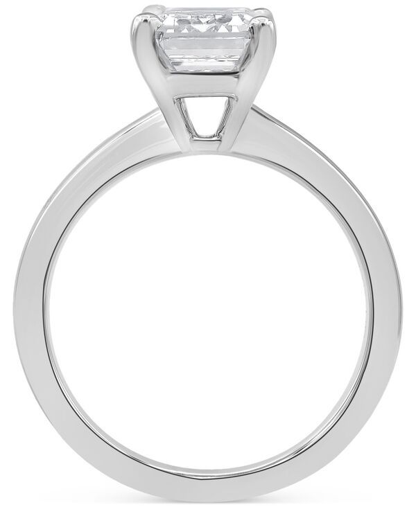バッジェリーミシュカ レディース アクセサリー リング Badgley Mischka Certified Lab Grown Diamond EmeraldCut Solitairengagement Ring 4 ctw in 14k White Gold