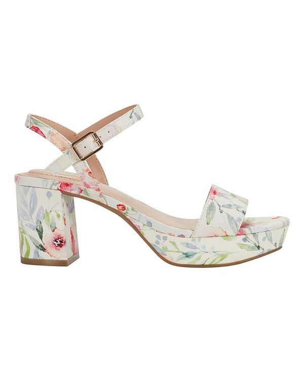 バンドリーノ レディース シューズ サンダル プラットフォーム ヒール Bandolino Womens Pennie Platform Block Heel Dress Sandals Ivory Floral Multi アイボリー バンドリーノ レディース シューズ サンダル プラットフォーム ヒール Bandolino Womens Pennie Platform Block Heel Dress Sandals Ivory Floral Multi アイボリー