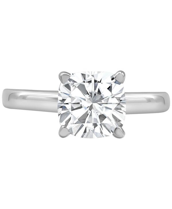 バッジェリーミシュカ レディース アクセサリー リング Badgley Mischka Certified Lab Grown CushionCut Diamond Solitairengagement Ring 3 ctw in 14k White Gold