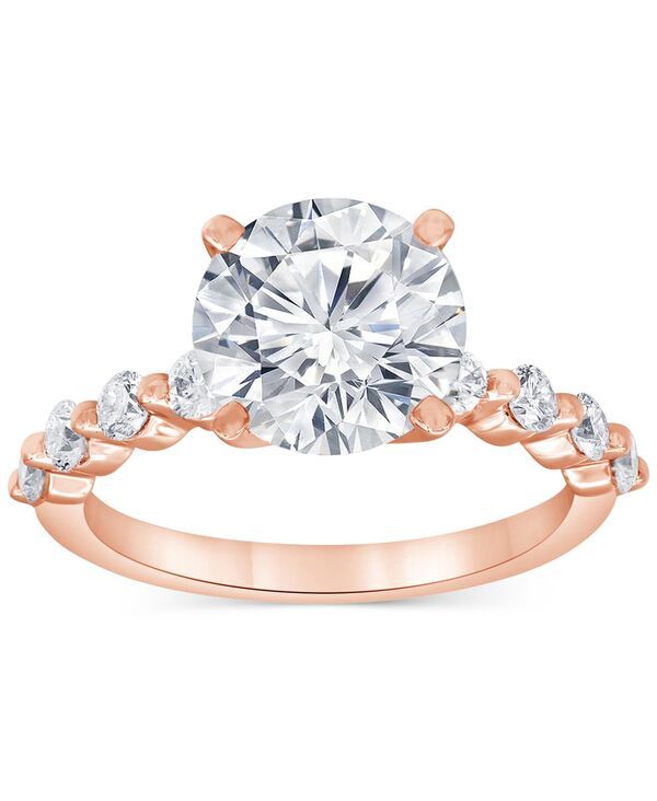バッジェリーミシュカ レディース アクセサリー リング Badgley Mischka Certified Lab Grown Diamond Engagement Ring 312 ctw in 14k Rose Gold ゴールド
