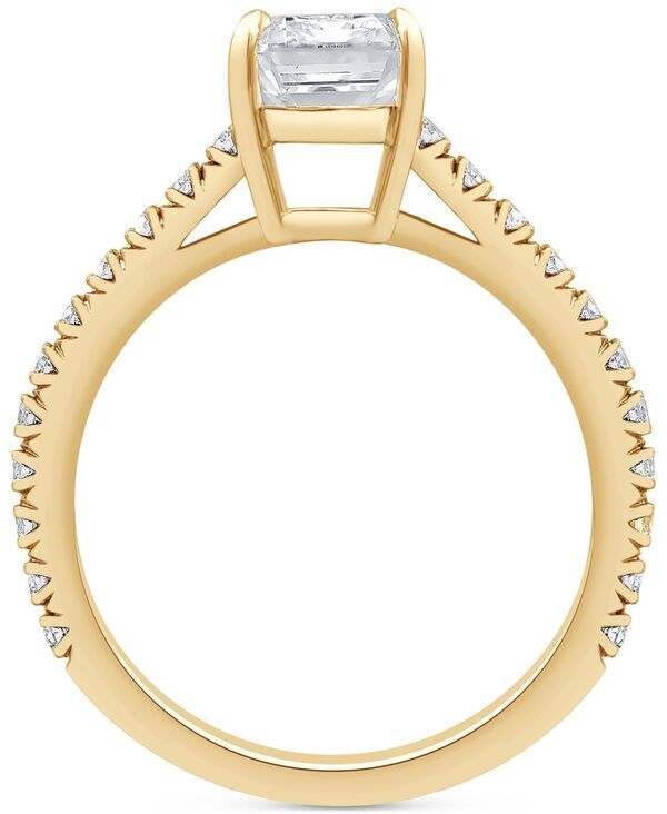 バッジェリーミシュカ レディース アクセサリー リング Badgley Mischka Certified LabGrown Diamond RadiantCut Engagement Ring 212 ctw in 14k Yellow Gold イエロー