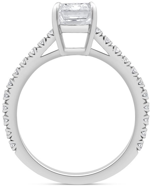 バッジェリーミシュカ レディース アクセサリー リング Badgley Mischka Certified LabGrown Diamond RadiantCut Engagement Ring 212 ctw in 14k White Gold ホワイト