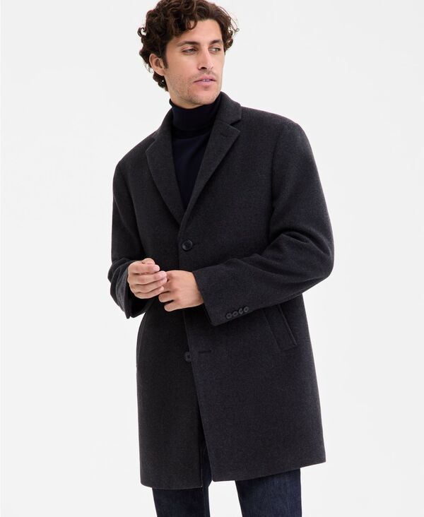 カルバンクライン メンズ アウター ジャケット・ブルゾン スリムフィット ウール コート Calvin Klein Mens Prosper WoolBlend Slim Fit Overcoat Charcoal チャコール カルバンクライン メンズ アウター ジャケット・ブルゾン スリムフィット ウール コート Calvin Klein Mens Prosper WoolBlend Slim Fit Overcoat Charcoal チャコール