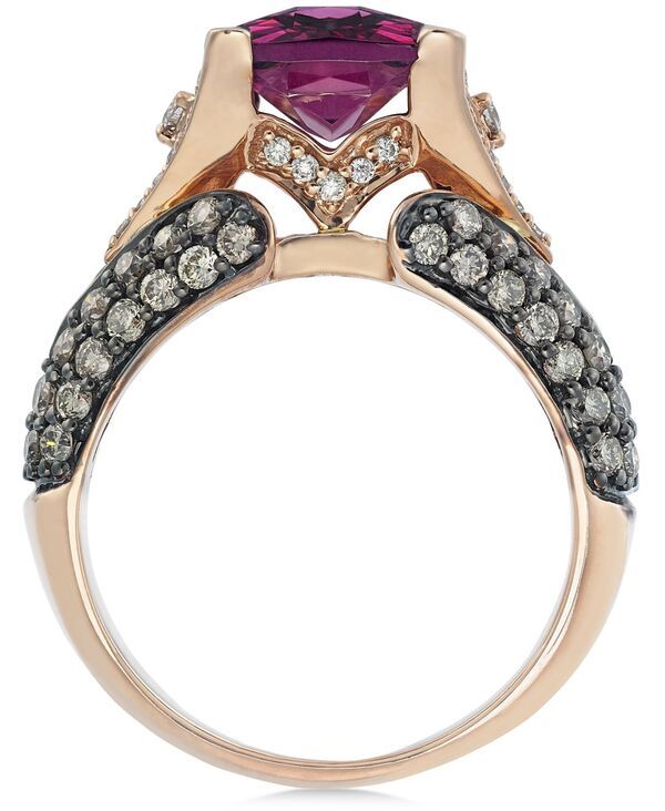 ル ヴァン レディース アクセサリー リング Le Vian Raspberry Rhodolite Garnet 3 ctw Chocolate Diamonds 115 ctw and White Diamond Accent Ring in 14k Ro