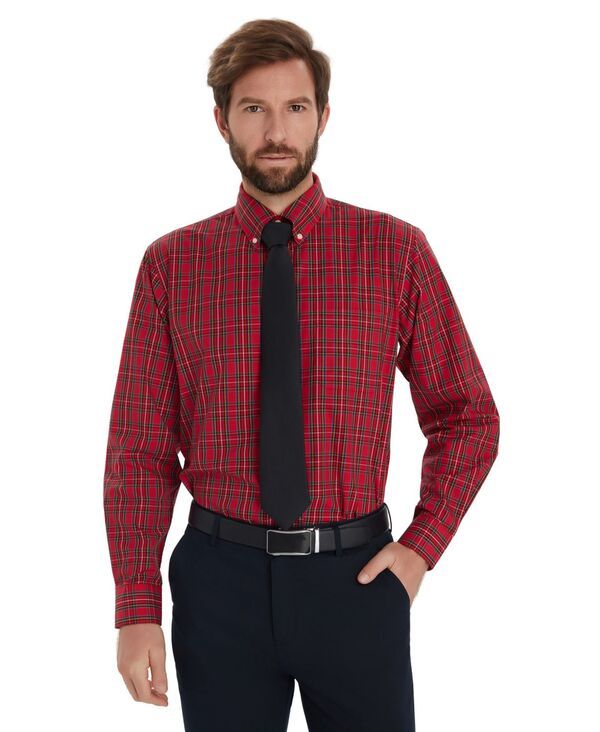 クラブルーム メンズ トップス シャツ Club Roomenstewartartan RegularFit Dresshirt Red レッド クラブルーム メンズ トップス シャツ Club Roomenstewartartan RegularFit Dresshirt Red レッド