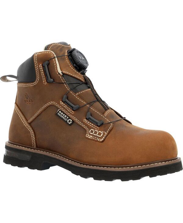 ロッキー メンズ シューズ ブーツ・レインブーツ ROCKY Mens Grindstone XTR BOA Composite Toe Work Boot Crazy horse