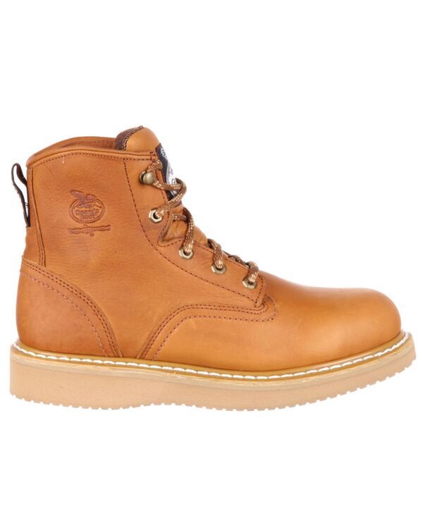 ジョージブーツ メンズ シューズ ブーツ・レインブーツ Tシャツ GEORGIA BOOT Mens Wedge Steel Toe Work Boot Barracuda gold ゴールド
