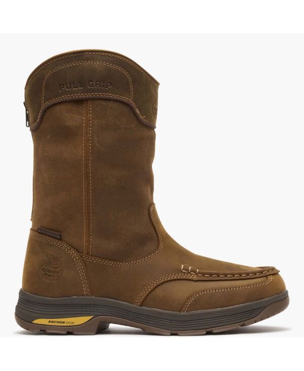 ジョージブーツ メンズ シューズ ブーツ・レインブーツ GEORGIA BOOT Mens AthensuperLyte Waterproof Wellington PullOn Boot Brown ブラウン