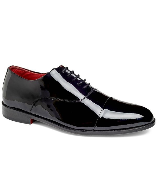 カルロスサンタナ メンズ シューズ オックスフォード キャップ レザー Carlos by Carlos Santana Mens Tuxedo CapToe Oxford Patent Leather Dress Shoe Black ブラック