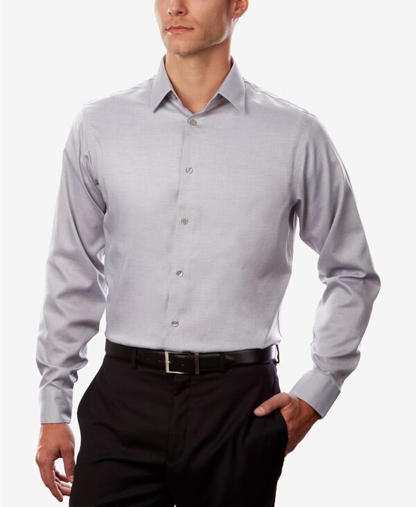 カルバンクライン メンズ トップス シャツ Calvin Klein Mens ClassicRegular NonIron Stretch Performance Dress Shirt Ash アッシュ カルバンクライン メンズ トップス シャツ Calvin Klein Mens ClassicRegular NonIron Stretch Performance Dress Shirt Ash アッシュ