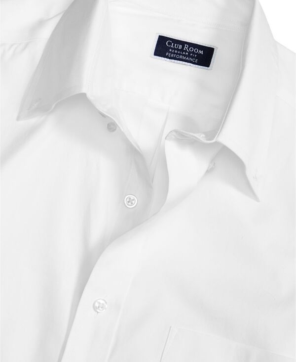 クラブルーム メンズ トップス シャツ レギュラーフィット Club Room Mens Regular Fit Pinpoint Dress Shirt White ホワイト クラブルーム メンズ トップス シャツ レギュラーフィット Club Room Mens Regular Fit Pinpoint Dress Shirt White ホワイト