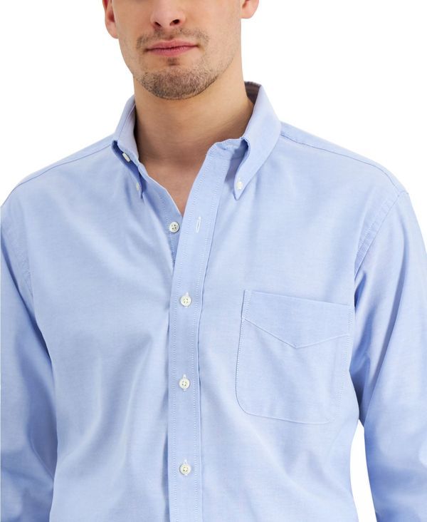 クラブルーム メンズ トップス シャツ レギュラーフィット Club Room Mens Regular Fit Pinpoint Dress Shirt Light Blue ブルー クラブルーム メンズ トップス シャツ レギュラーフィット Club Room Mens Regular Fit Pinpoint Dress Shirt Light Blue ブルー
