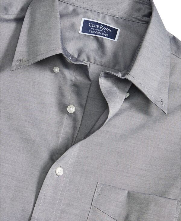 クラブルーム メンズ トップス シャツ レギュラーフィット Club Room Mens Regular Fit Pinpoint Dress Shirt Grey グレー クラブルーム メンズ トップス シャツ レギュラーフィット Club Room Mens Regular Fit Pinpoint Dress Shirt Grey グレー