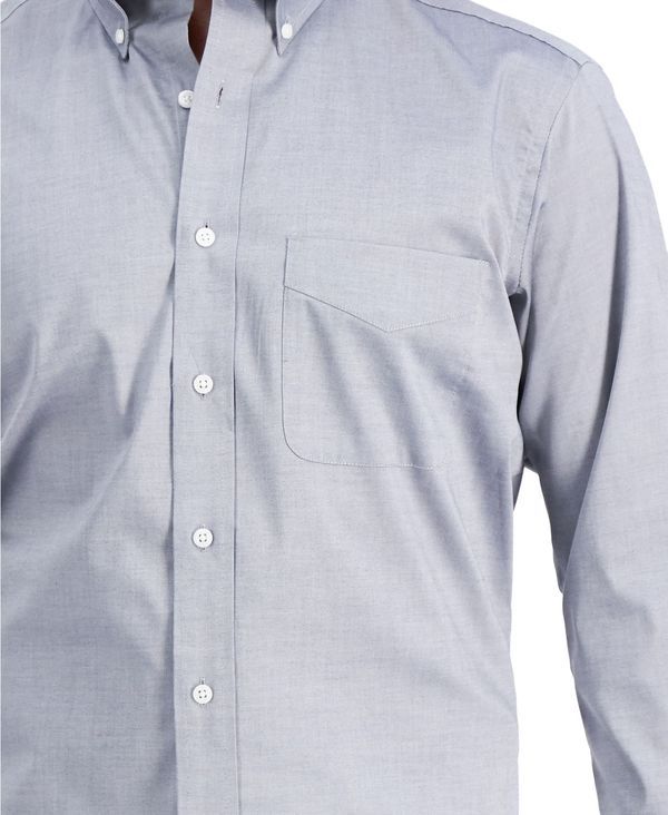クラブルーム メンズ トップス シャツ レギュラーフィット Club Room Mens Regular Fit Pinpoint Dress Shirt Grey グレー クラブルーム メンズ トップス シャツ レギュラーフィット Club Room Mens Regular Fit Pinpoint Dress Shirt Grey グレー