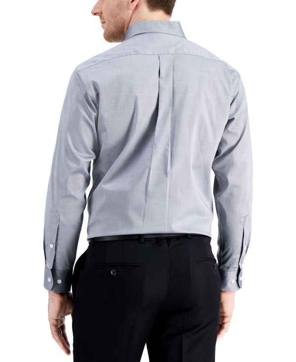 クラブルーム メンズ トップス シャツ レギュラーフィット Club Room Mens Regular Fit Pinpoint Dress Shirt Grey グレー クラブルーム メンズ トップス シャツ レギュラーフィット Club Room Mens Regular Fit Pinpoint Dress Shirt Grey グレー