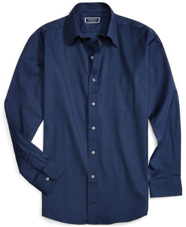 クラブルーム メンズ トップス シャツ レギュラーフィット Club Room Mens Regular Fit Pinpoint Dress Shirt Deep Ocean