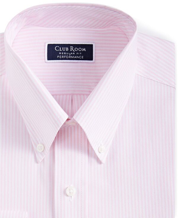 クラブルーム メンズ トップス シャツ レギュラーフィット Club Room Mens Regular Fit University Stripe Dress Shirt Orchid Pink ピンク