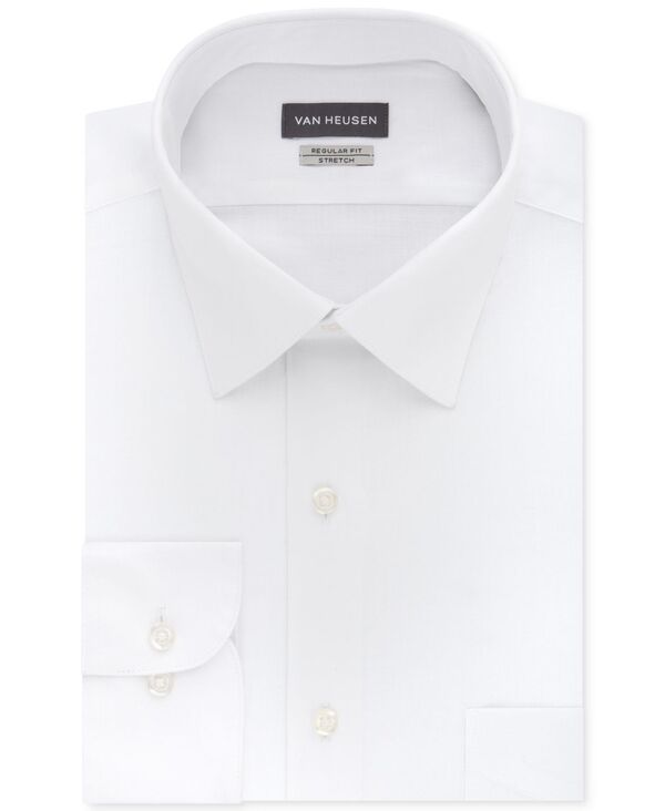 ヴァンハウセン メンズ トップス シャツ レギュラーフィット Tシャツ Van Heusen Mens ClassicRegular Fit Stretch Wrinkle Free Sateen Dress Shirt Red レッド