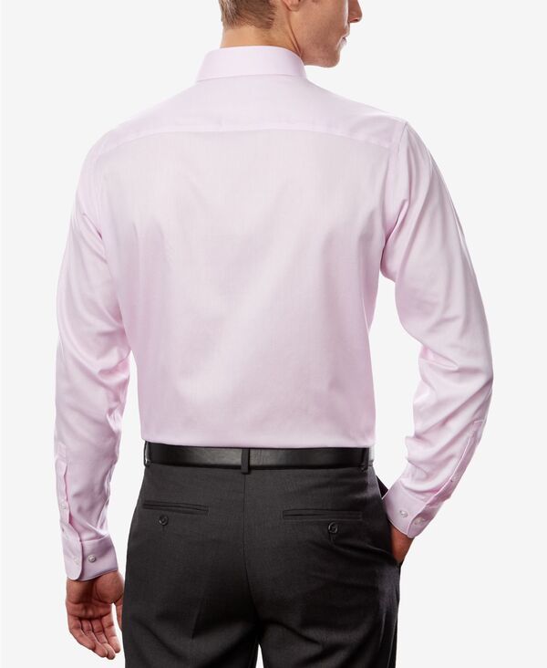 カルバンクライン メンズ トップス シャツ Calvin Klein Mens ClassicRegular NonIron Stretch Performance Dress Shirt Pink ピンク