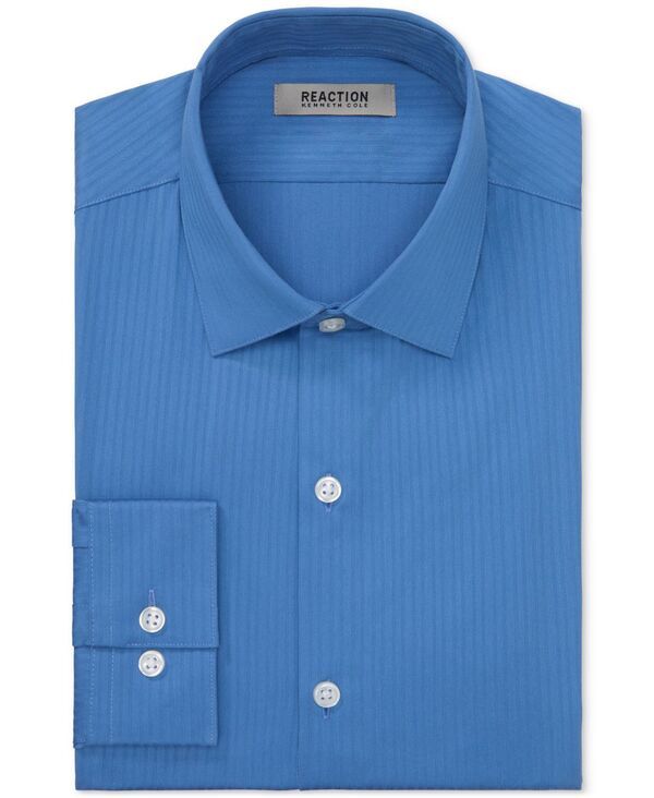 ケネスコール メンズ トップス シャツ Kenneth Cole Reaction Mens SlimFit Flex Stretch Dress Shirt Blue Whale ブルー ケネスコール メンズ トップス シャツ Kenneth Cole Reaction Mens SlimFit Flex Stretch Dress Shirt Blue Whale ブルー