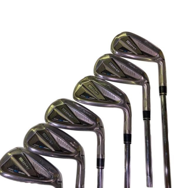 【中古】 テーラーメイド SIM2 MAX 7S アイアンセット IR KBS MAX MT85 JP (フレックスS) メンズ 男性用 右利き 右用 Cランク ゴルフクラブ
