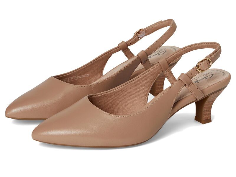 クラークス レディース シューズ ヒール Clarks Kepley Lane Warm Beige Leat ベージュ
