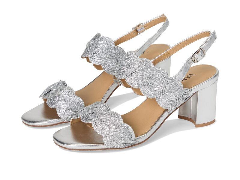 ベネリ レディース シューズ ヒール Vaneli Lettie Silver Weave シルバー