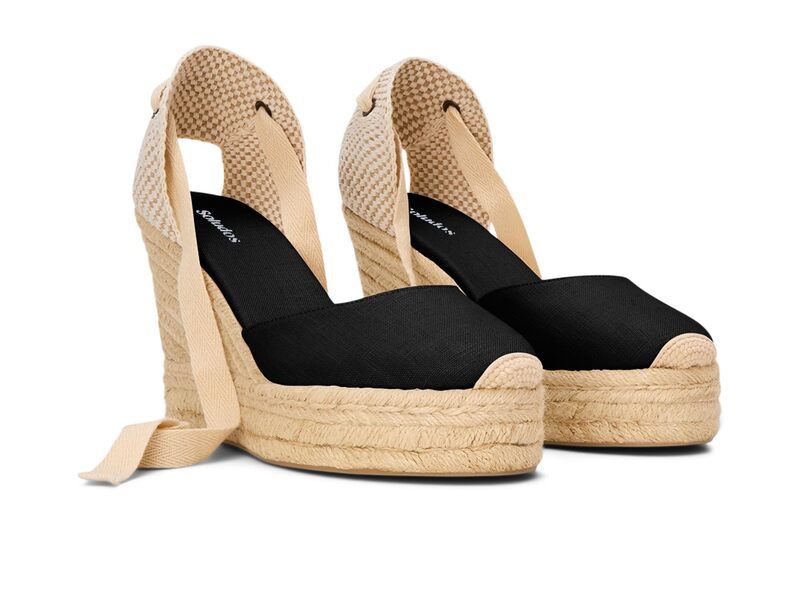ソルドス レディース シューズ ヒール プラットフォーム Soludos Platform Wedge Espadrille Noche Black ブラック