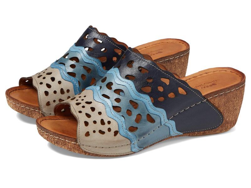 スプリングステップ レディース シューズ ヒール Spring Step Footy Blue Multi ブルー