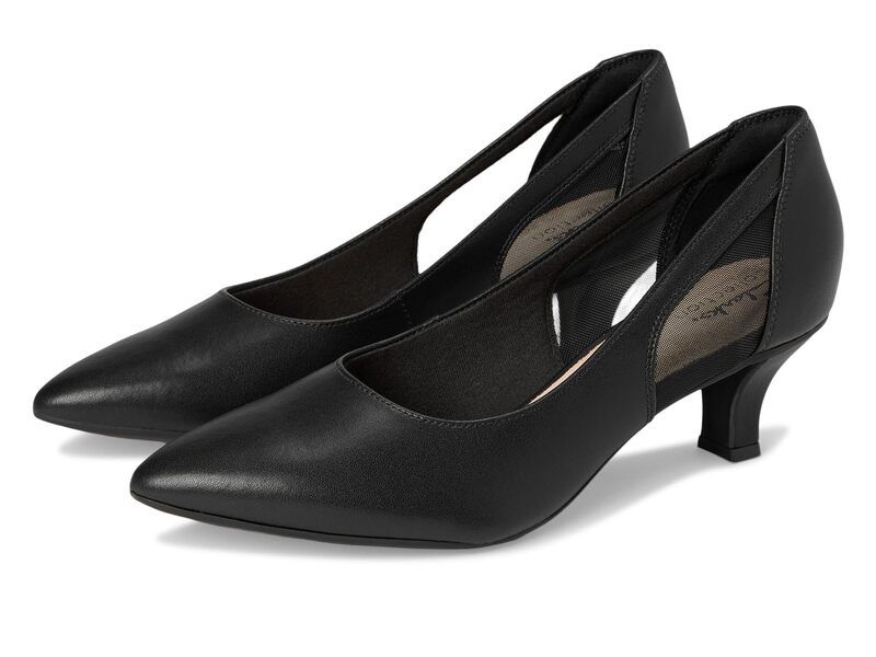 クラークス レディース シューズ ヒール Clarks Kepley Cora Black Leather ブラック