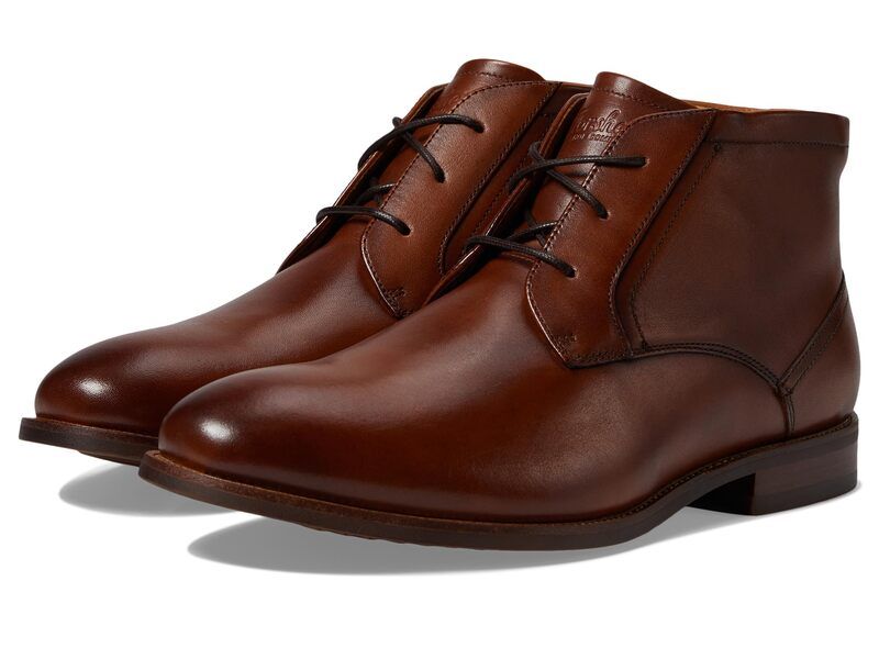 フローシャイム メンズ シューズ ブーツ・レインブーツ Florsheim Rucci Plain Toe Chukka Cognac