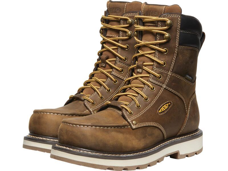 キーン メンズ シューズ ブーツ・レインブーツ KEEN Utility Cincinnati 90 Degree 8 Waterproof BelgianSandshe