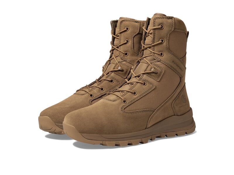 カーハート メンズ シューズ ブーツ・レインブーツ Carhartt Gilmore WP 8 Side Zip Soft Toe Boot Coyote Suede