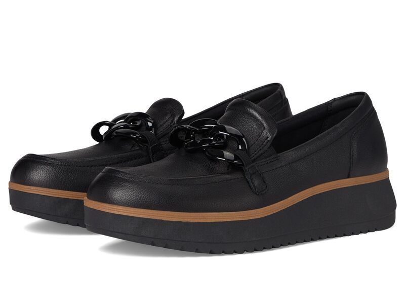 クラークス レディース シューズ サンダル Clarks Zylah May Black Leather ブラック