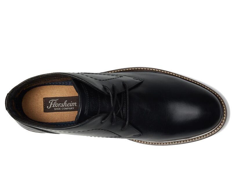 フローシャイム メンズ シューズ ブーツ・レインブーツ Florsheim Forge Plain Toe Chukka Black ブラック