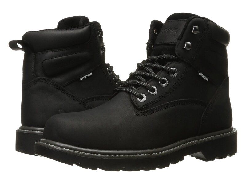 ウルヴァリン メンズ シューズ ブーツ・レインブーツ Tシャツ Wolverine Floorhand Steel Toe Black ブラック