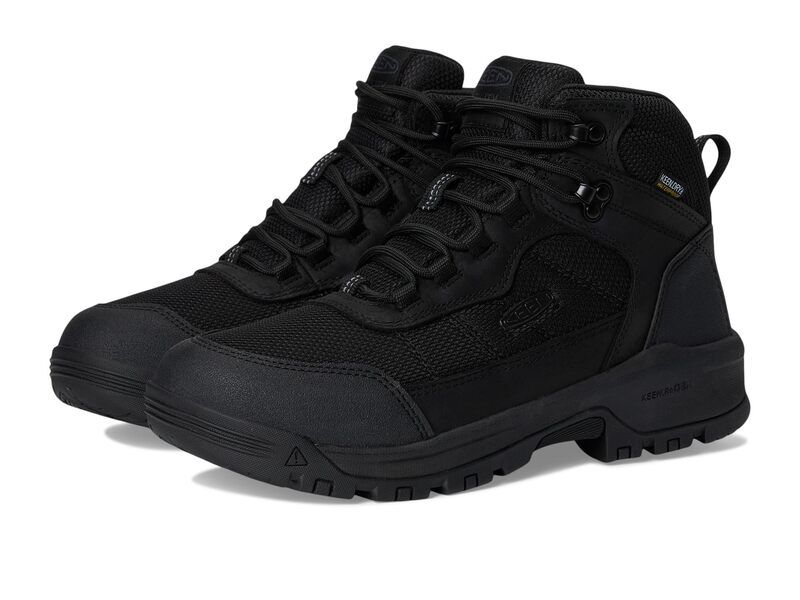 キーン メンズ シューズ ブーツ・レインブーツ KEEN Utility Skokie Waterproof Work Boot Soft Toe BlackBlack ブラック