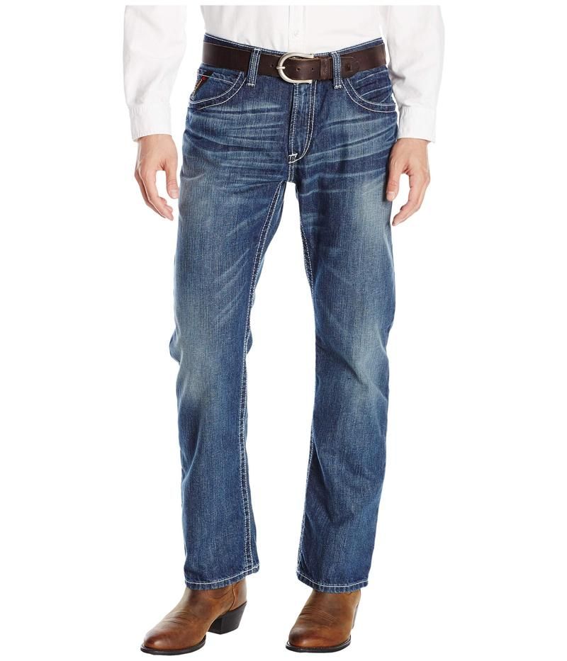 アリアト メンズ ボトムス デニムパンツ ブーツカット ブーツ ジーンズ Ariat FR M4 Bootcut Jeans Glacier