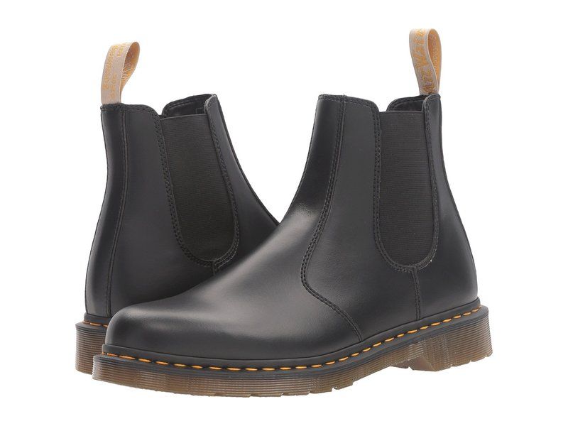 ドクターマーチン メンズ シューズ ブーツ・レインブーツ チェルシーブーツ チェルシー Dr Martens 2976 Vegan Chelsea Boot Black Felix Rub ブラック