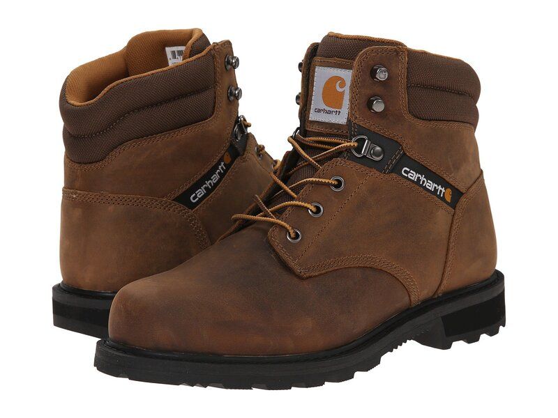 カーハート メンズ シューズ ブーツ・レインブーツ Carhartt Traditional Welt 6 Work Boot Crazy Horse Bro