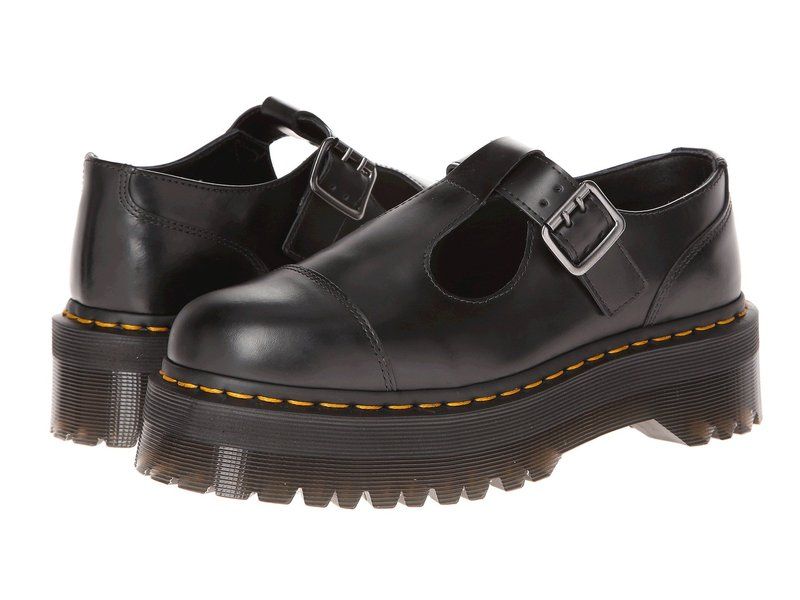 ドクターマーチン レディース シューズ スニーカー Dr Martens Bethan TBar Black Polished ブラック
