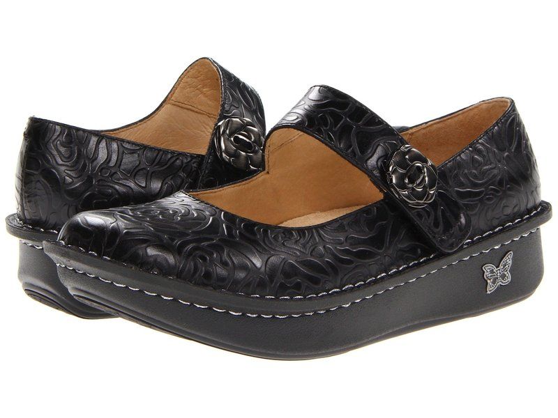 アレグリア レディース シューズ サンダル Alegria Paloma Black Embossed ブラック