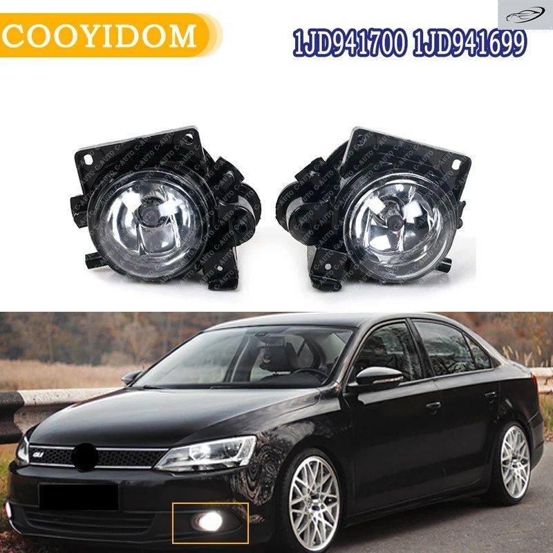 車用フロントサイドハロゲンバンパーフォグランプ VW ジェッタ MK6 2008 - 2013年11月 1JD941699 1JD941700 7,035円